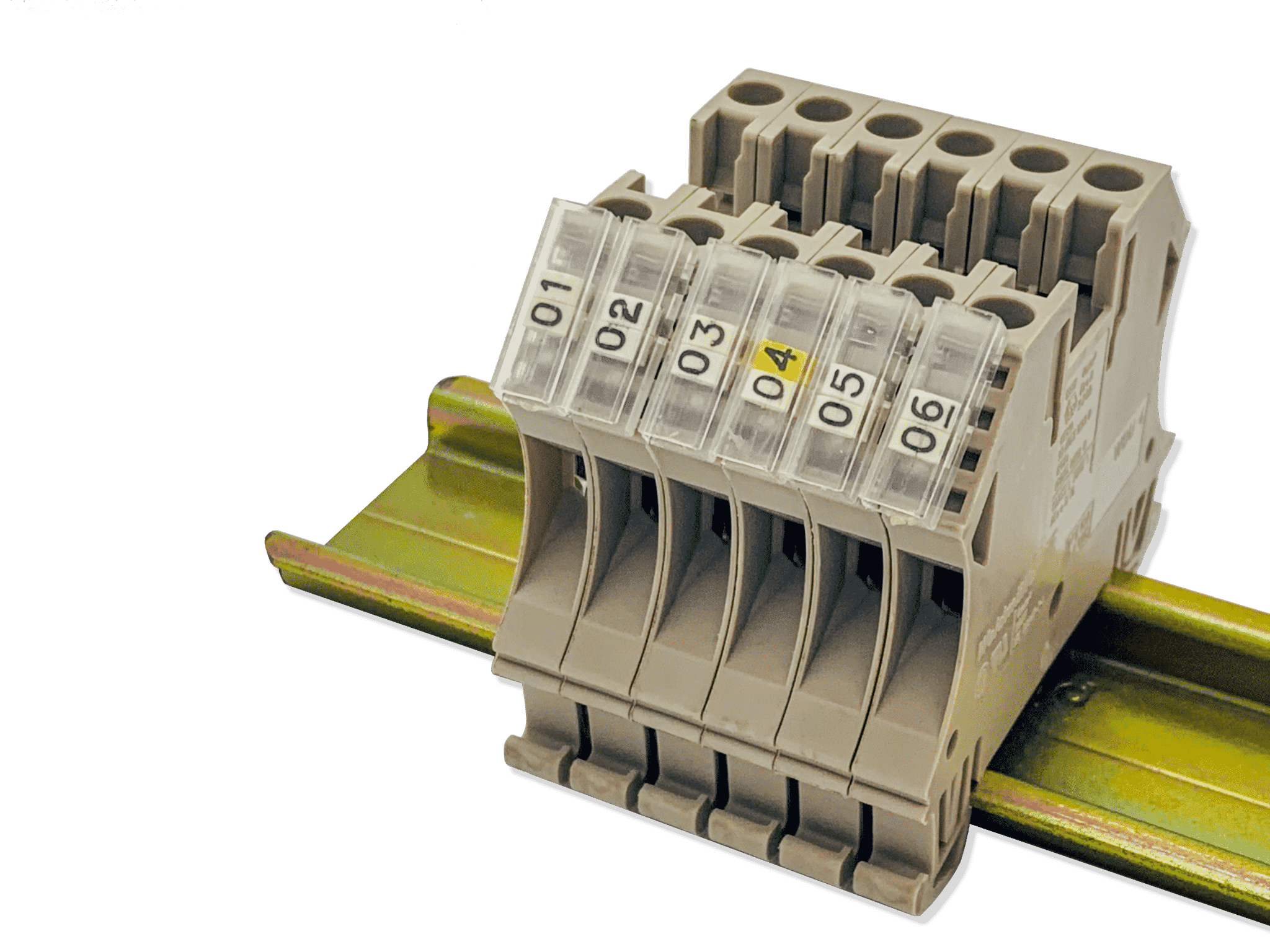 15mm Phoenix/Allen Bradley 1492HM ClipOn Terminal Block Markers