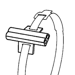 Illustration of Grafoplast dual recess cable tie sleeve