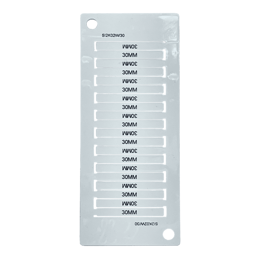 30mm x 4mm White Wire Markers