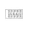A sheet of white adhesive 8.5mm x 5.5mm Terminal Tags for Wieland (540 tags), arranged in rows and columns, each labeled SESSION with a blank space for information—ideal for terminal identification.