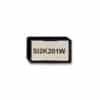 A small rectangular black holder containing a white rectangular tag labeled "SI2K201W" in black.