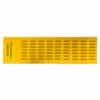 A sheet of 20mm x 7mm yellow adhesive PVC tags for panel and equipment identification, each printed with S12K40720 in black. The SUNLEC label appears on the left, and tags are arranged in multiple rows and columns.
