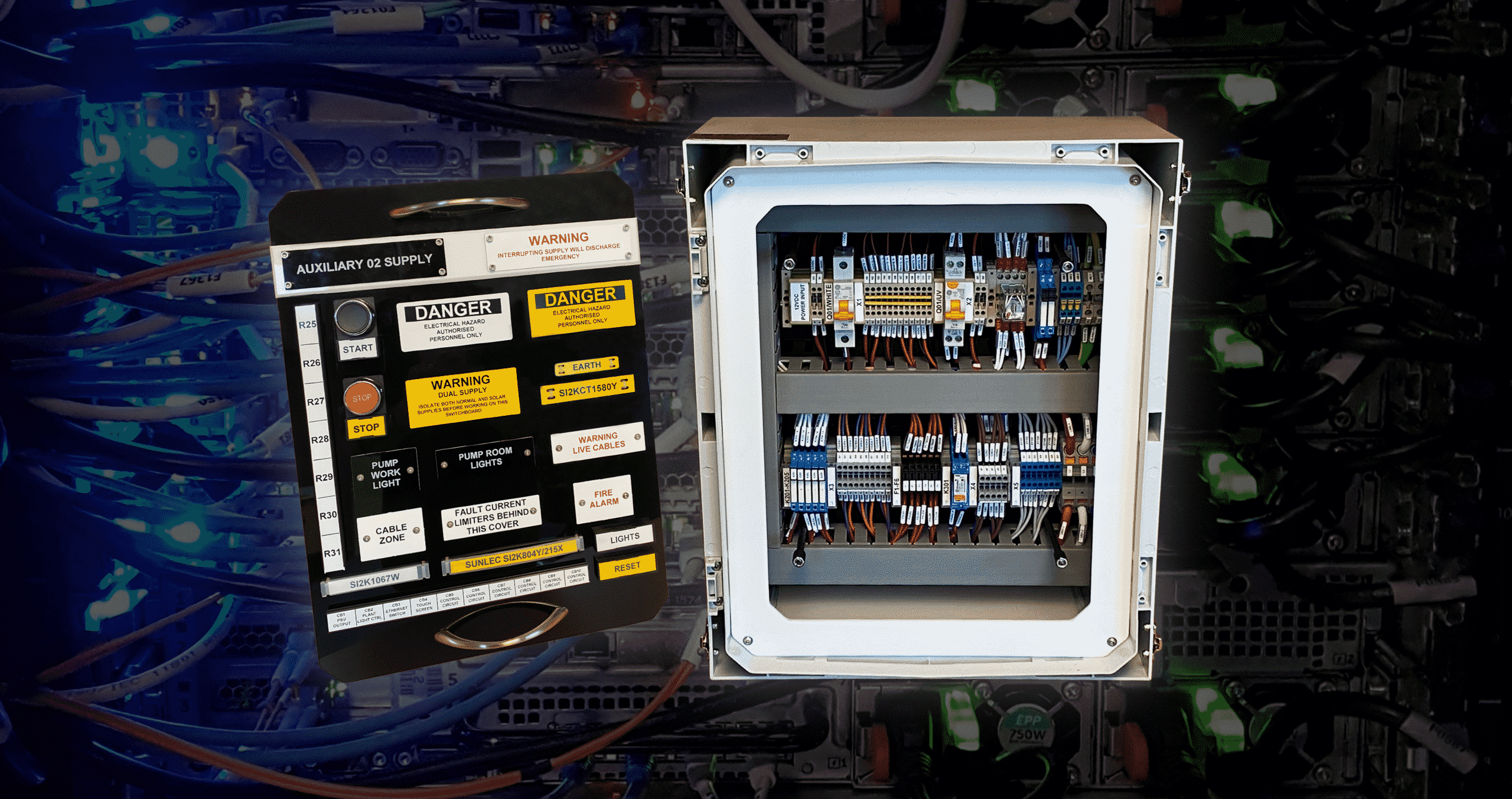 Grafoplast - For marking all components of an electrical panel