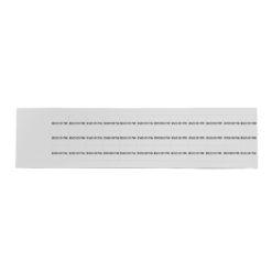 A white strip with ten small rectangular labels, each printed with the code EVO1517W in black text, arranged in a single row on a white background.