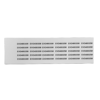 A white rectangular label with multiple lines of the text EVO40935W printed repeatedly in black. The lines are evenly spaced and aligned horizontally across the label.