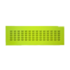 A rectangular sheet of neon green labels, each printed with KVORK 6519 in rows and columns, against a white background.