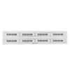 A white rectangular strip with ten identical black labels reading SI2K203W and one smaller label in the center reading SI2K203. The labels are arranged in two rows of five on a white background.