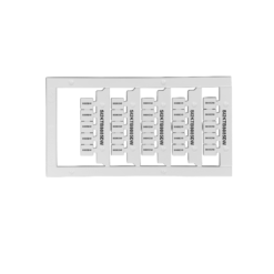 A white plastic SIM card holder displaying five different SIM card sizes, each labeled with SK2471898503DW and corresponding sizes, all aligned vertically.